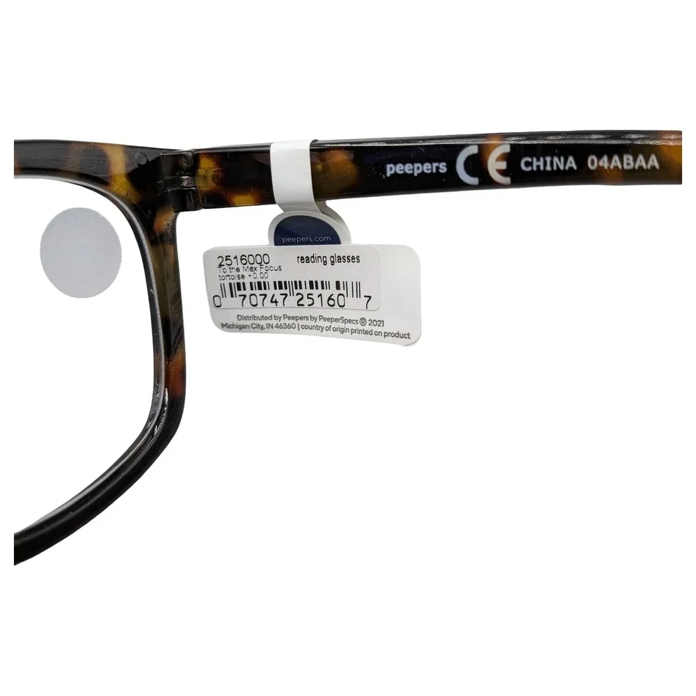 Peepers To the Max Focus Blue Light Filtering Glasses Tortoise +0.00‎ 2516000
